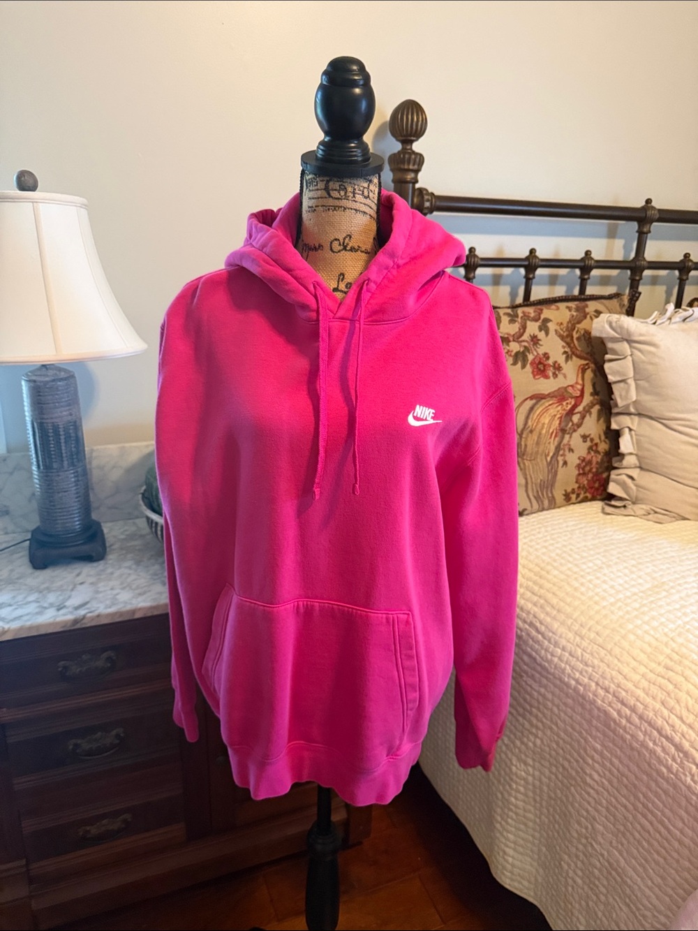 Nike Women's Hot Pink Hoodie Sweatshirt